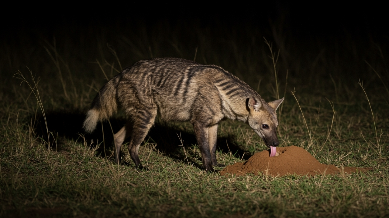 Female Aardwolf
