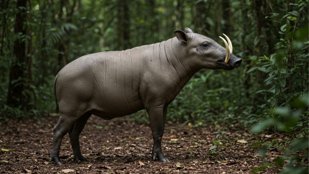 Male Babirusa